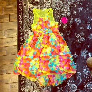 A neon medium dress